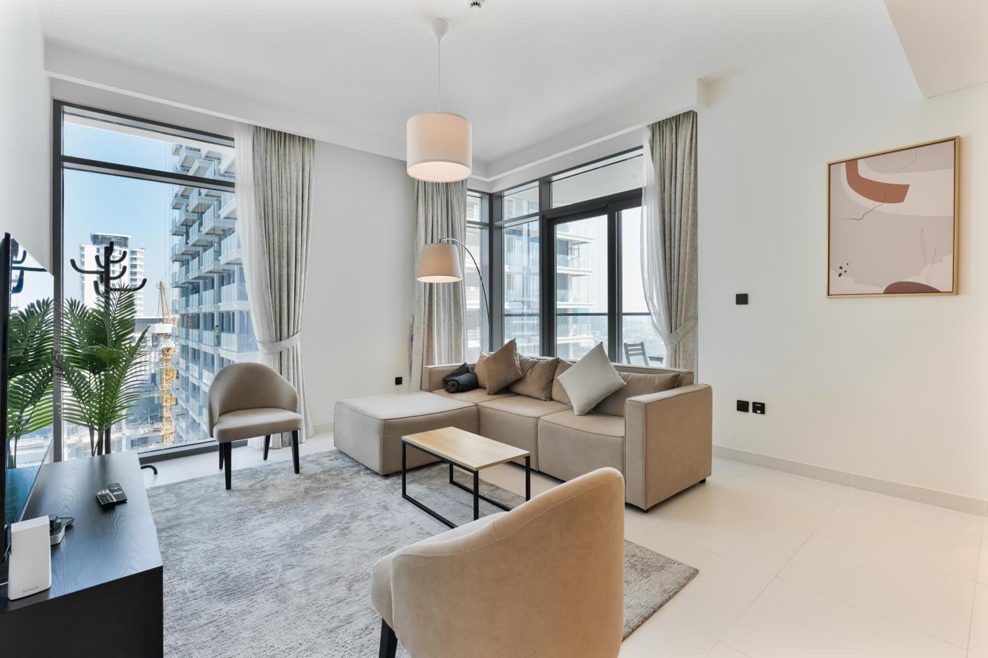 Beachfront 2-bdr, High Floor, Sea And Palm View, Access Apartment *